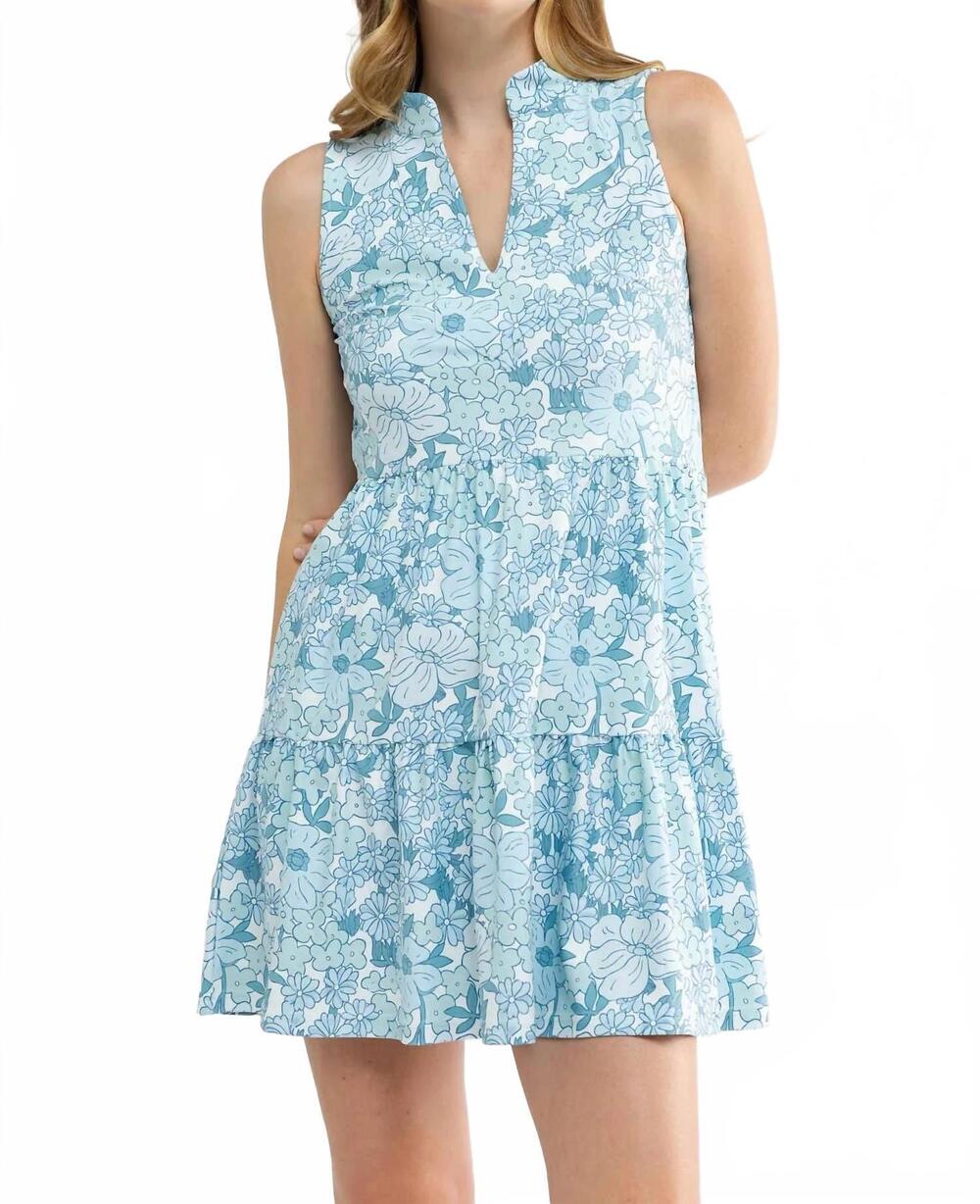 NEW SMITH & QUINN women's tatum v neck mini dress in seaspray soireez